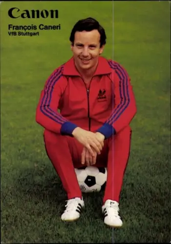 Autogrammkarte Physiotherapeut und Masseur Francois Caneri, VfB Stuttgart