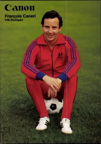 Autogrammkarte Physiotherapeut und Masseur Francois Caneri, VfB Stuttgart
