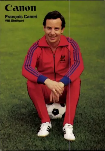 Autogrammkarte Physiotherapeut und Masseur Francois Caneri, VfB Stuttgart