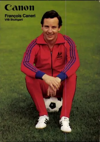 Autogrammkarte Physiotherapeut und Masseur Francois Caneri, VfB Stuttgart