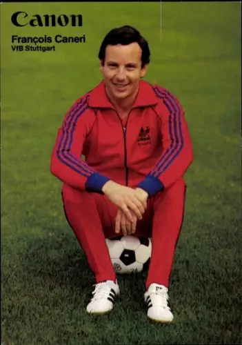 Autogrammkarte Physiotherapeut und Masseur Francois Caneri, VfB Stuttgart