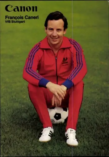 Autogrammkarte Physiotherapeut und Masseur Francois Caneri, VfB Stuttgart