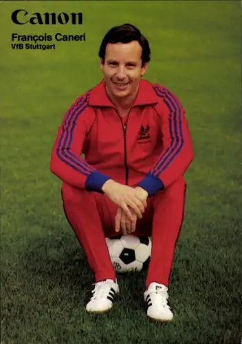 Autogrammkarte Physiotherapeut und Masseur Francois Caneri, VfB Stuttgart