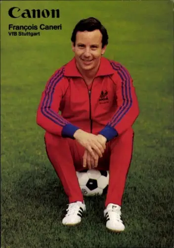 Autogrammkarte Physiotherapeut und Masseur Francois Caneri, VfB Stuttgart