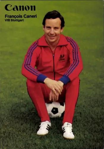 Autogrammkarte Physiotherapeut und Masseur Francois Caneri, VfB Stuttgart
