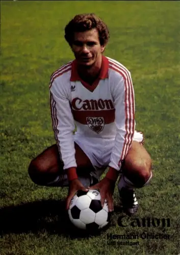 Autogrammkarte Fußballer Hermann Ohlicher, VfB Stuttgart