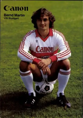 Autogrammkarte Fußballer Bernd Martin, VfB Stuttgart