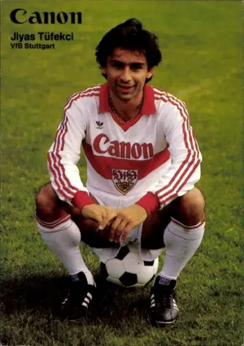 Autogrammkarte Fußballer Jlyas Tüfekci, VfB Stuttgart