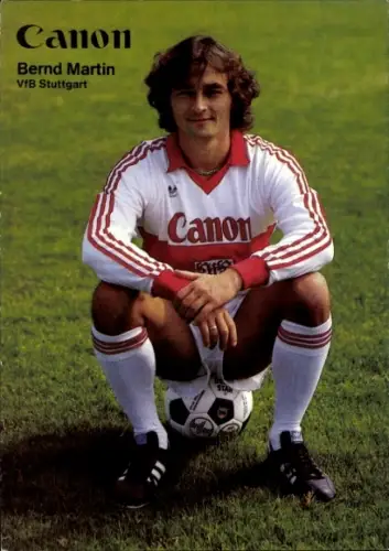 Autogrammkarte Fußballer Bernd Martin, VfB Stuttgart