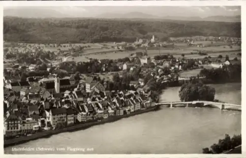 Ak Rheinfelden Kanton Aargau Schweiz, Luftaufnahme