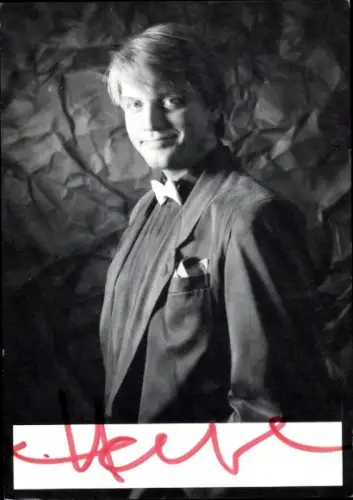 Ak Entertainer, Schauspieler, Moderator und Sänger Hape Kerkeling, Portrait, Autogramm