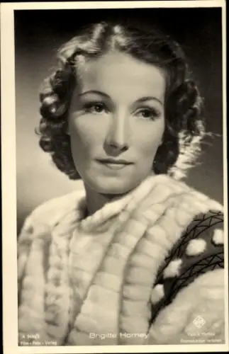 Ak Schauspielerin Brigitte Horney, Portrait, Autogramm, UFA, A 3480/2