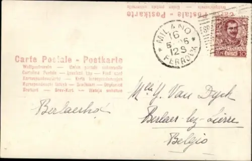 Ak König Vittorio Emanuele III., Portrait