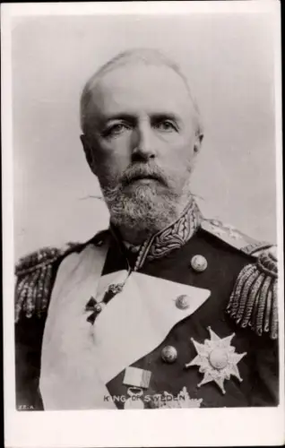 Ak Oscar II, König von Schweden und Norwegen, Portrait