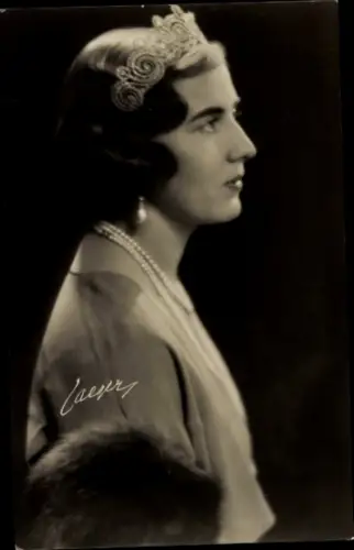 Ak Prinzessin Ingrid von Schweden, Portrait