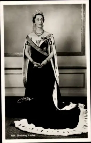 Ak HM Louise Mountbatten, Königin von Schweden