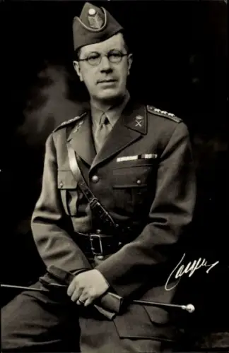 Ak König Gustaf VI Adolf, Uniform