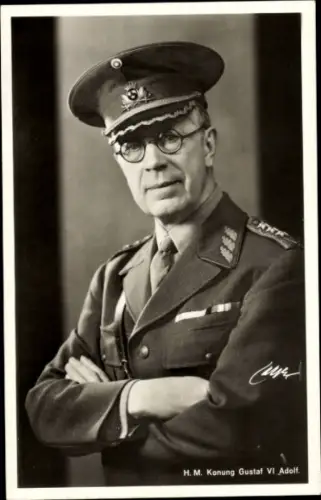 Ak König Gustav VI. Adolf von Schweden, Portrait