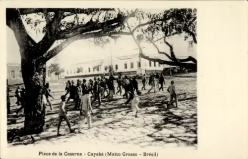 Ak Cuyabá Brasilien, Kasernenplatz