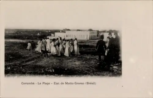 Ak Corumbá Brasilien, Der Strand