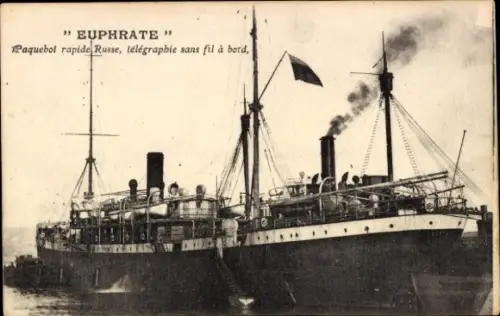 Ak Russisches Dampfer Euphrate