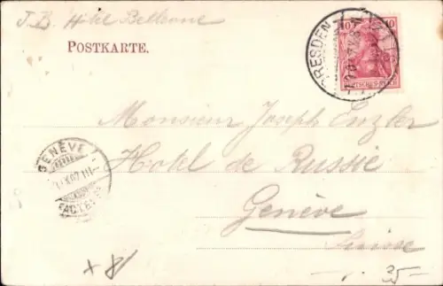 Ak Dresden, Gerbergasse