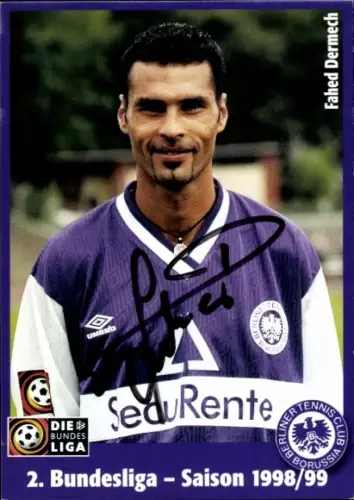 Autogrammkarte Fußballer Fahed Dermech, Tennis Borussia Berlin, Autogramm