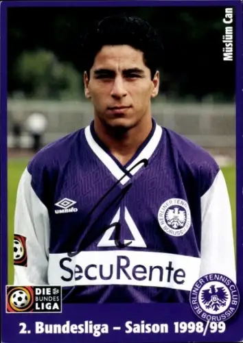 Autogrammkarte Fußballer Müslüm Can, Tennis Borussia Berlin, Autogramm