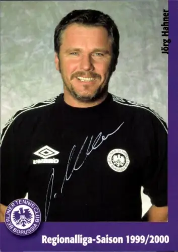Autogrammkarte Co Trainer Jörg Hahner, Tennis Borussia Berlin, Autogramm