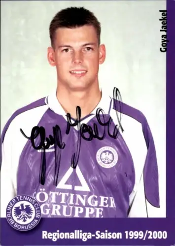 Autogrammkarte Fußballer Goya Jaekel, Tennis Borussia Berlin, Autogramm