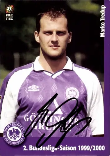 Autogrammkarte Fußballer Marko Tredup, Tennis Borussia Berlin, Autogramm