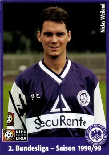 Autogrammkarte Fußballer Niclas Weiland, Tennis Borussia Berlin, Autogramm
