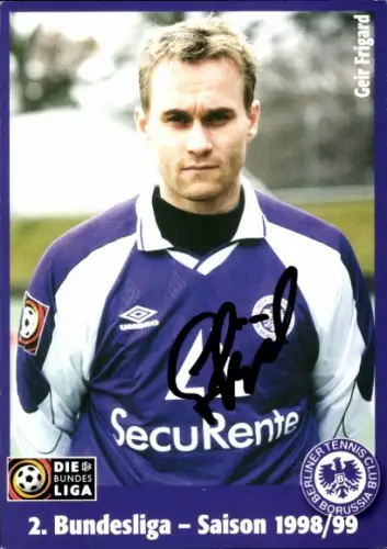 Autogrammkarte Fußballer Geir Frigard, Tennis Borussia Berlin, Autogramm