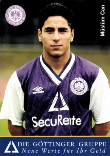 Autogrammkarte Fußballer Müslüm Can, Tennis Borussia Berlin, Autogramm