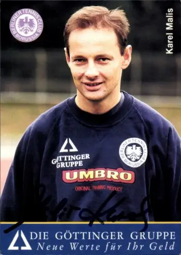 Autogrammkarte Fußballer Karel Malis, Tennis Borussia Berlin, Autogramm