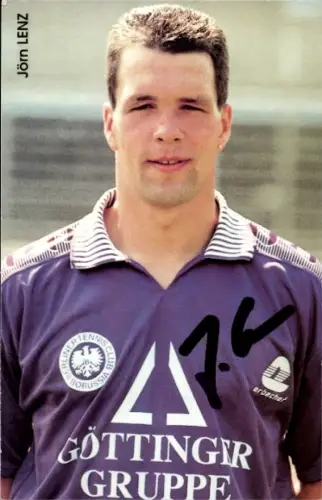 Autogrammkarte Fußballer Jörn Lenz, Tennis Borussia Berlin, Autogramm