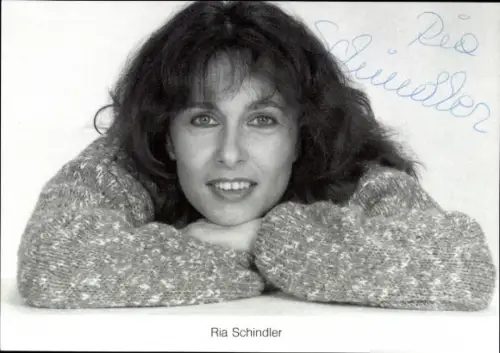 Ak Schauspielerin Ria Schindler, Portrait, Autogramm