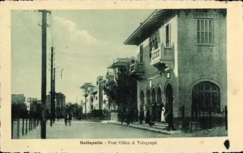 Ak Heliopolis Cairo Kairo Ägypten, Postgebäude
