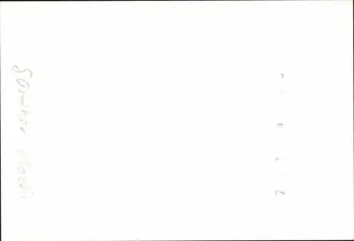 Autogrammkarte Moderator Günther Koch, Portrait, Autogramm