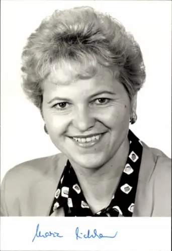 Foto Politikerin Maria Eichhorn, Portrait, Autogramm