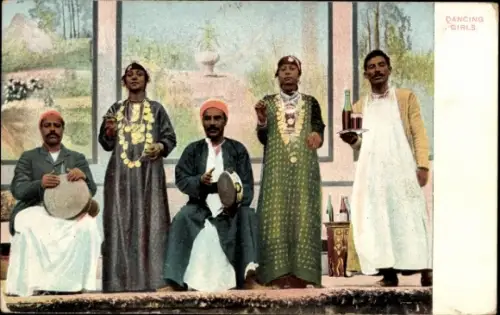 Ak Ägypten, Dancing Girls, ägyptische Tracht