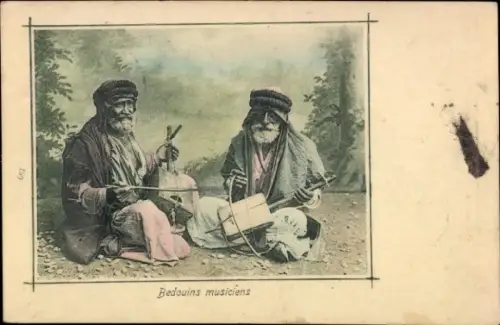CPA Égypte, Bedouins musiciens