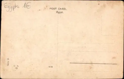 CPA Égypte, Egyptian girles