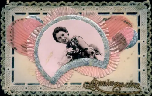 Material Ak Frau-Porträt, Jubiläum, Kitsch