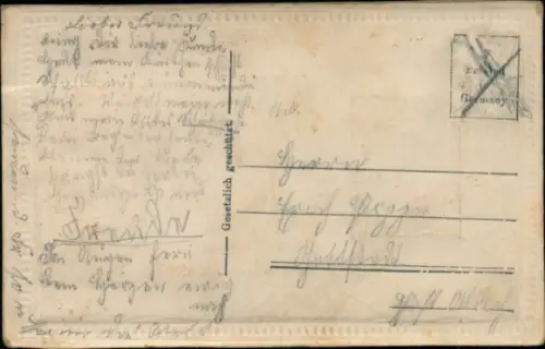 Material Ak Liebespaar, Herz