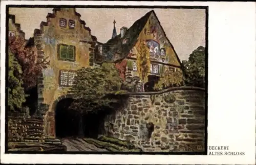 Künstler Ak Beckert, Altes Schloss