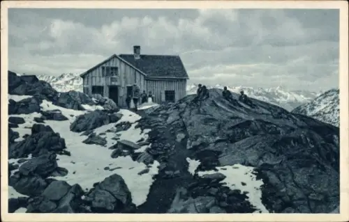 Ak Rauhekopfhütte, Bergsteiger