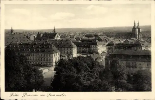 Ak Fulda in Hessen, Panorama vom Dom, Stadtansicht,  Gebäude