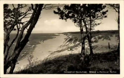Ak Ostseebad Neukirchen in Holstein,  Strand, Rantauer Spitze, Küstenlandschaft