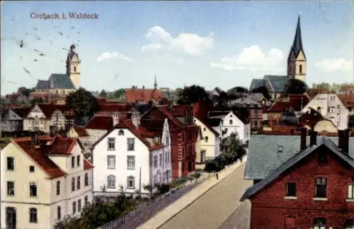 Ak Korbach in Hessen, Panorama